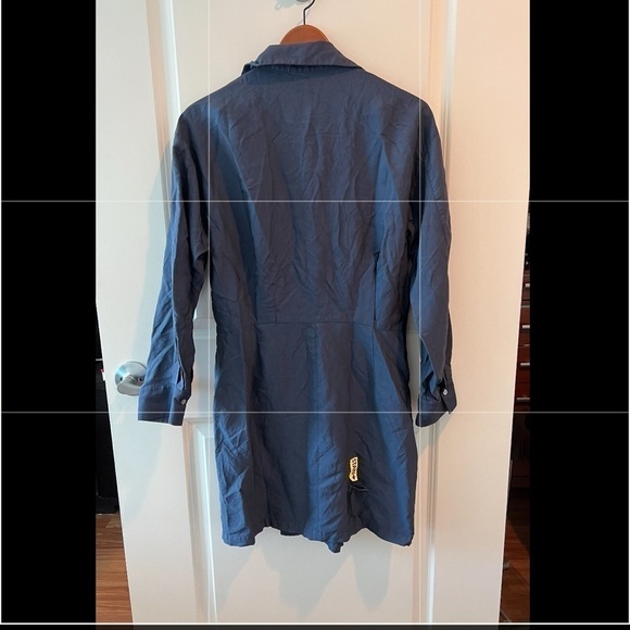 VINCE Collar Wrap Dress Size 10 - Picture 6 of 16